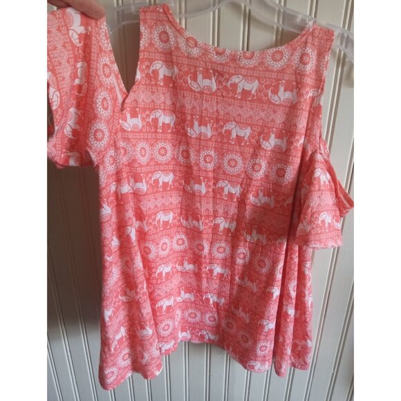 Rue21 Elephant Graphic Tank Top Sleeveless Boho Festival Casual Women’s Size L - Picture 3 of 7